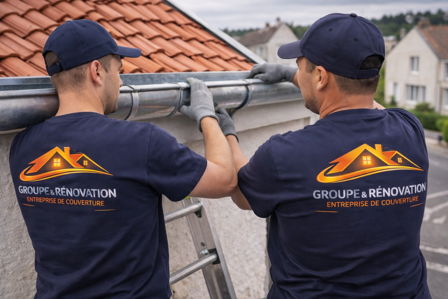 Pose de gouttières